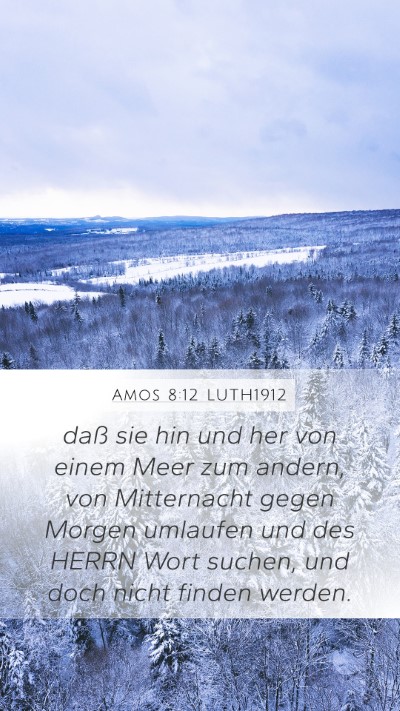 Amos 8:12 LUTH1912 Bible Verse Image