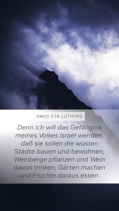 Amos 9:14 LUTH1912 Bible Verse Image