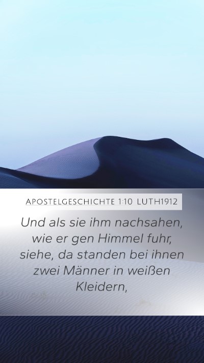 Apostelgeschichte 1:10 LUTH1912 Bible Verse Image