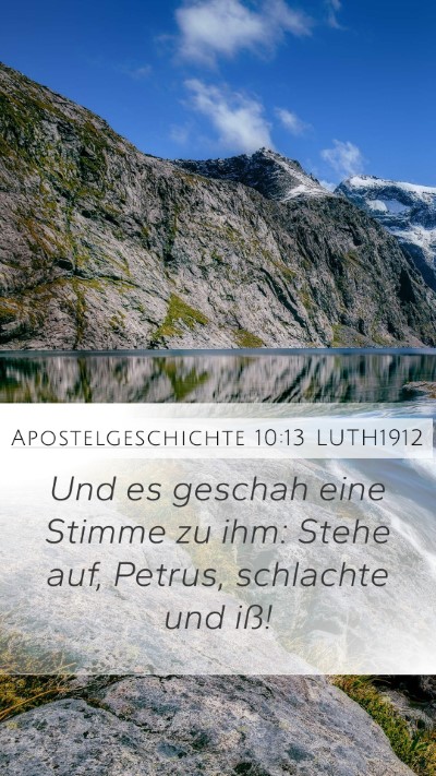 Apostelgeschichte 10:13 LUTH1912 Bible Verse Image