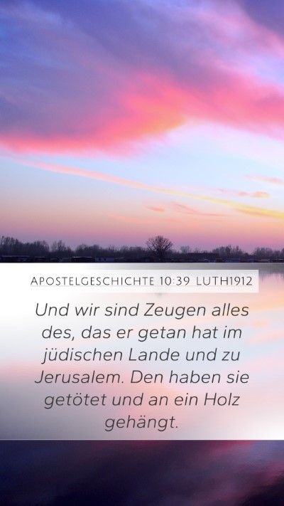 Apostelgeschichte 10:39 LUTH1912 Bible Verse Image