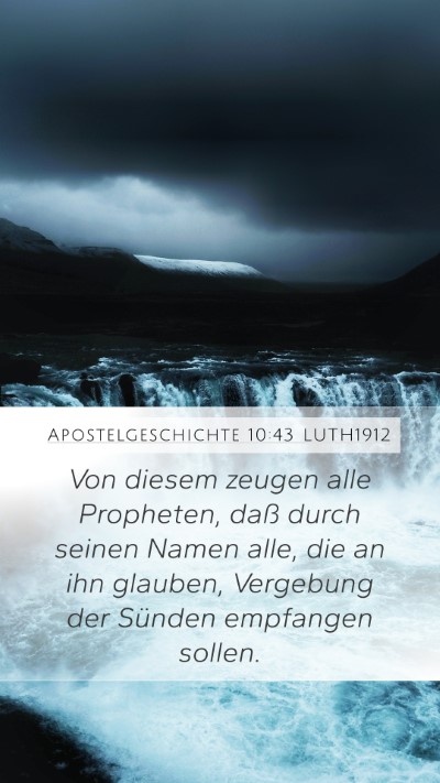 Apostelgeschichte 10:43 LUTH1912 Bible Verse Image