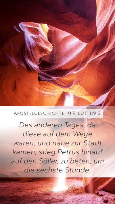 Apostelgeschichte 10:9 LUTH1912 Bible Verse Image