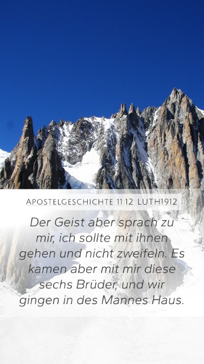 Apostelgeschichte 11:12 LUTH1912 Bible Verse Image