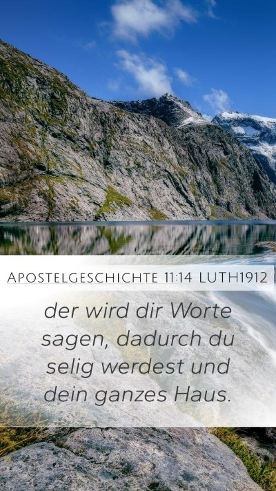 Apostelgeschichte 11:14 LUTH1912 Bible Verse Image