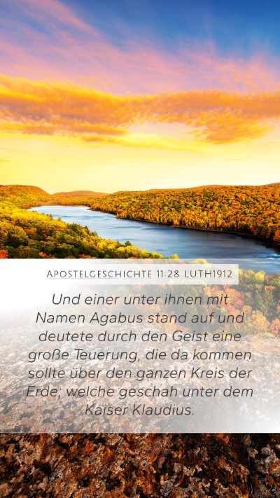 Apostelgeschichte 11:28 LUTH1912 Bible Verse Image