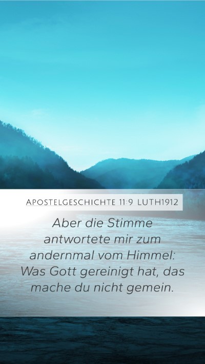Apostelgeschichte 11:9 LUTH1912 Bible Verse Image