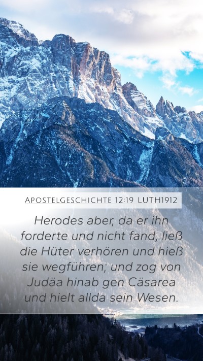 Apostelgeschichte 12:19 LUTH1912 Bible Verse Image