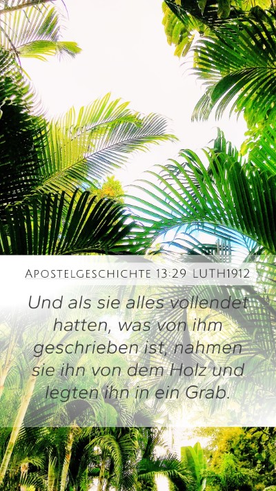 Apostelgeschichte 13:29 LUTH1912 Bible Verse Image