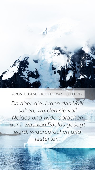 Apostelgeschichte 13:45 LUTH1912 Bible Verse Image