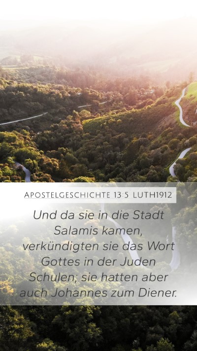Apostelgeschichte 13:5 LUTH1912 Bible Verse Image
