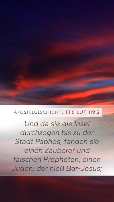Apostelgeschichte 13:6 LUTH1912 Bible Verse Image