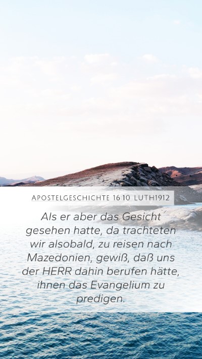 Apostelgeschichte 16:10 LUTH1912 Bible Verse Image