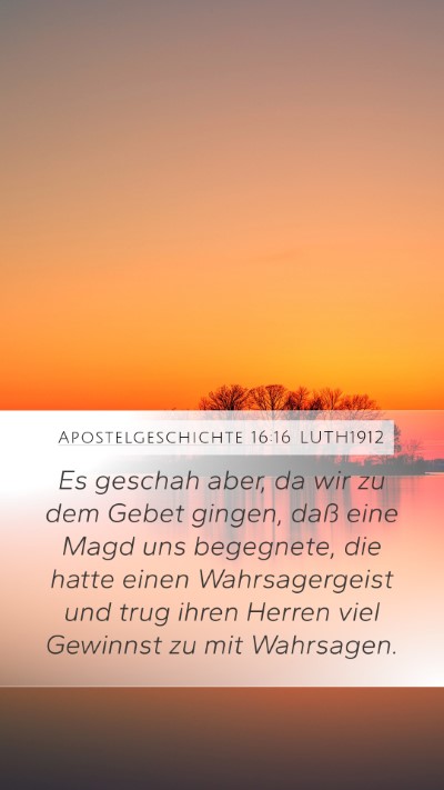 Apostelgeschichte 16:16 LUTH1912 Bible Verse Image