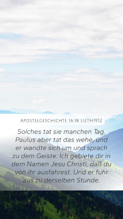 Apostelgeschichte 16:18 LUTH1912 Bible Verse Image