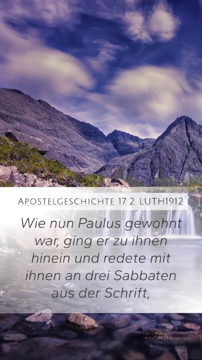 Apostelgeschichte 17:2 LUTH1912 Bible Verse Image