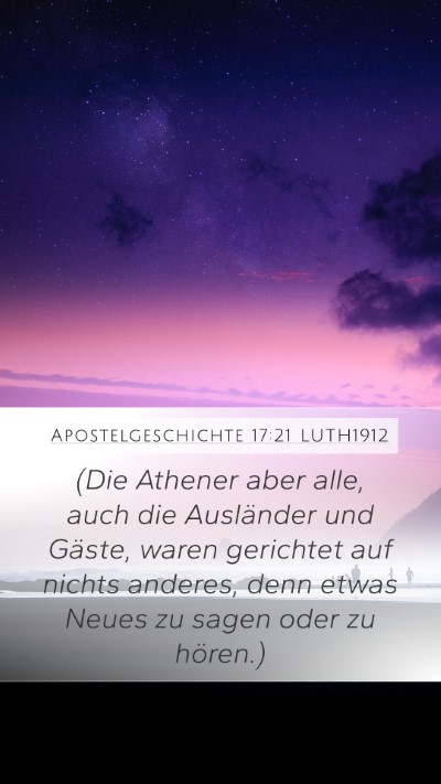 Apostelgeschichte 17:21 LUTH1912 Bible Verse Image