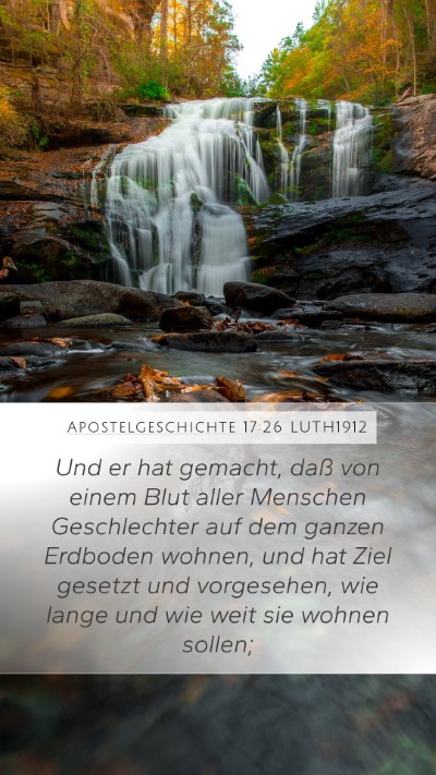 Apostelgeschichte 17:26 LUTH1912 Bible Verse Image