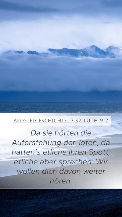 Apostelgeschichte 17:32 LUTH1912 Bible Verse Image
