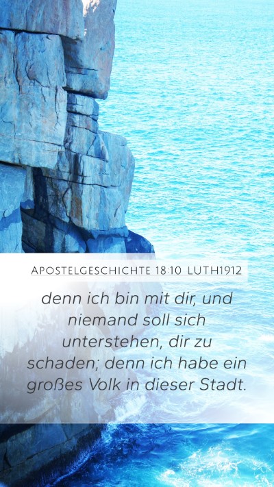 Apostelgeschichte 18:10 LUTH1912 Bible Verse Image