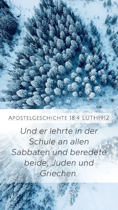 Apostelgeschichte 18:4 LUTH1912 Bible Verse Image