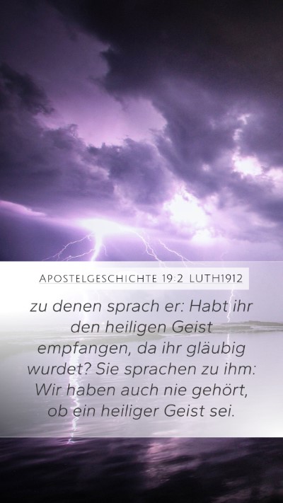 Apostelgeschichte 19:2 LUTH1912 Bible Verse Image