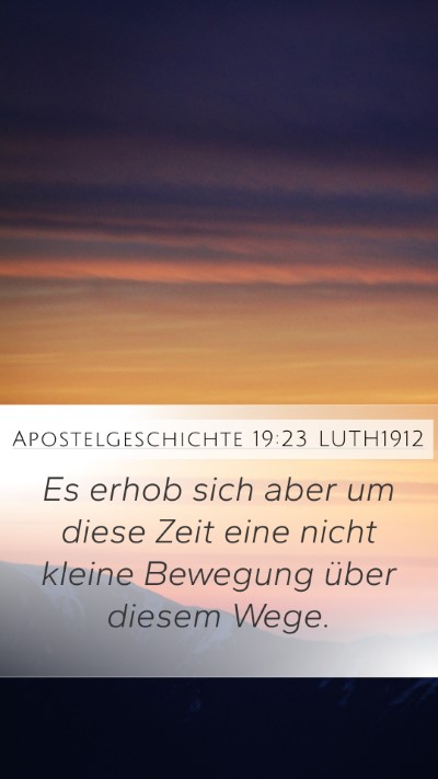 Apostelgeschichte 19:23 LUTH1912 Bible Verse Image
