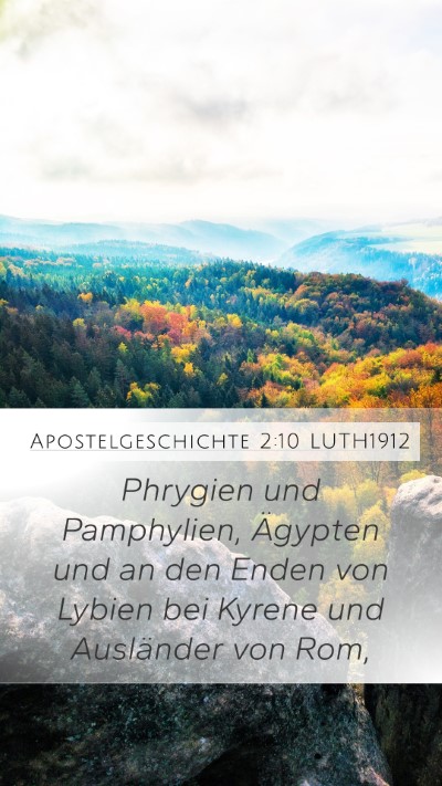 Apostelgeschichte 2:10 LUTH1912 Bible Verse Image