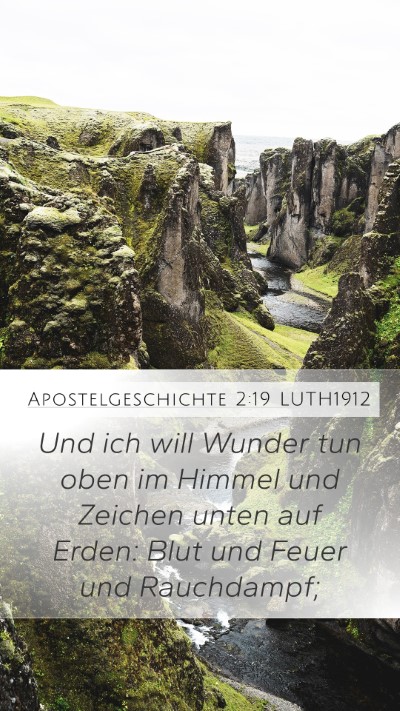 Apostelgeschichte 2:19 LUTH1912 Bible Verse Image