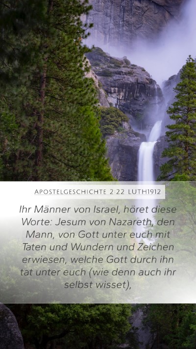 Apostelgeschichte 2:22 LUTH1912 Bible Verse Image