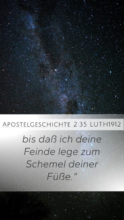 Apostelgeschichte 2:35 LUTH1912 Bible Verse Image