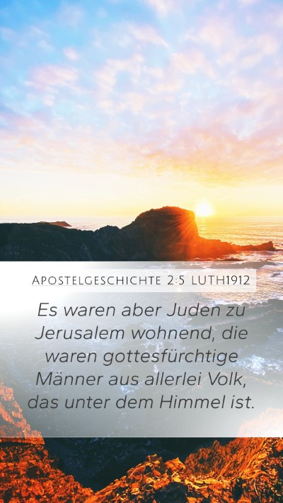 Apostelgeschichte 2:5 LUTH1912 Bible Verse Image