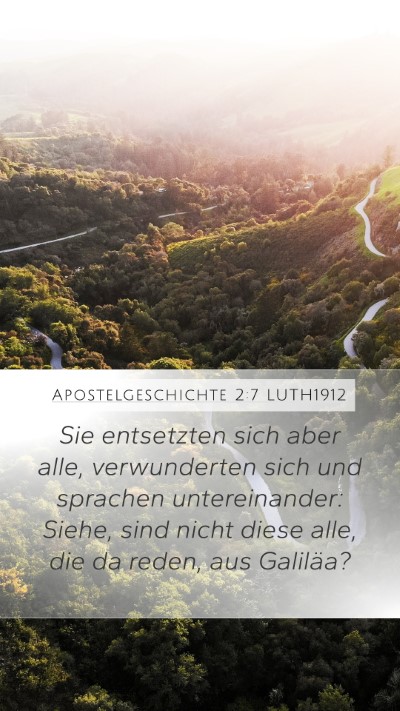 Apostelgeschichte 2:7 LUTH1912 Bible Verse Image