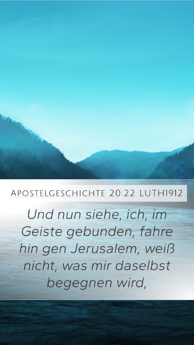 Apostelgeschichte 20:22 LUTH1912 Bible Verse Image