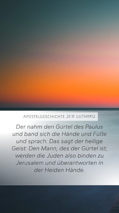 Apostelgeschichte 21:11 LUTH1912 Bible Verse Image