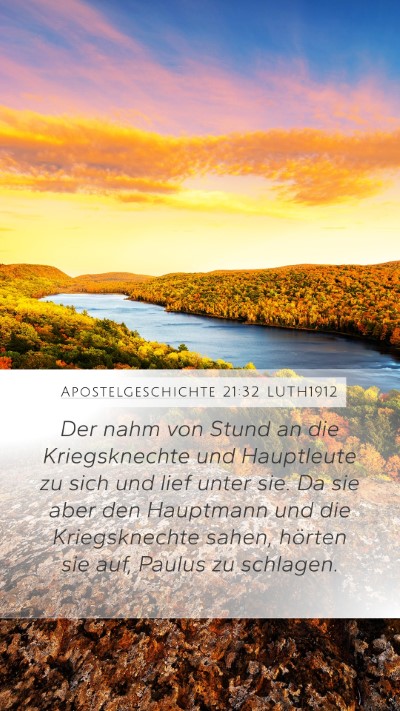 Apostelgeschichte 21:32 LUTH1912 Bible Verse Image