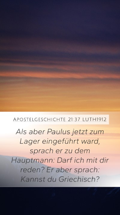 Apostelgeschichte 21:37 LUTH1912 Bible Verse Image