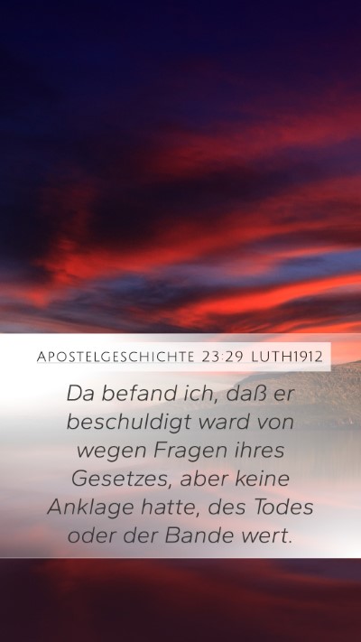 Apostelgeschichte 23:29 LUTH1912 Bible Verse Image