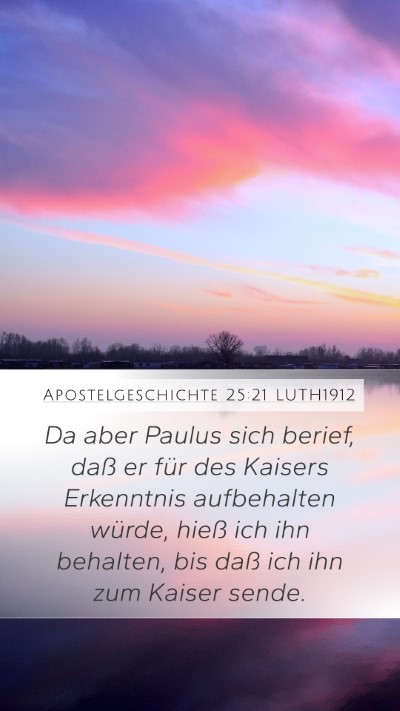 Apostelgeschichte 25:21 LUTH1912 Bible Verse Image
