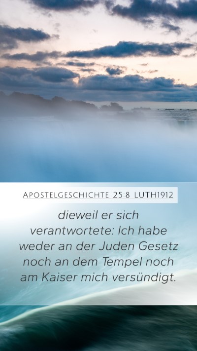 Apostelgeschichte 25:8 LUTH1912 Bible Verse Image