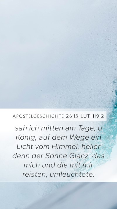 Apostelgeschichte 26:13 LUTH1912 Bible Verse Image
