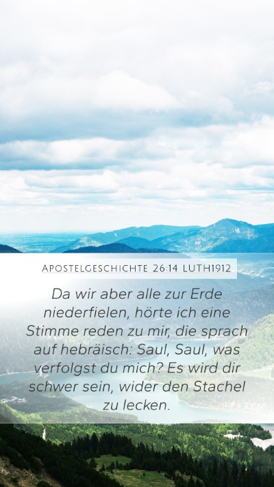 Apostelgeschichte 26:14 LUTH1912 Bible Verse Image