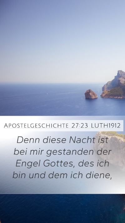 Apostelgeschichte 27:23 LUTH1912 Bible Verse Image