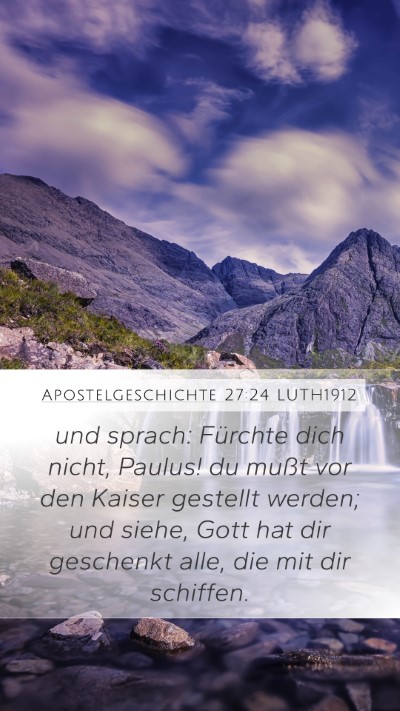 Apostelgeschichte 27:24 LUTH1912 Bible Verse Image