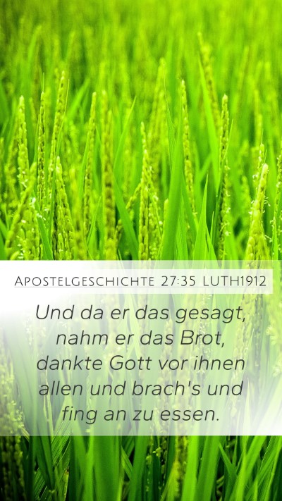 Apostelgeschichte 27:35 LUTH1912 Bible Verse Image