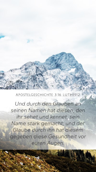 Apostelgeschichte 3:16 LUTH1912 Bible Verse Image