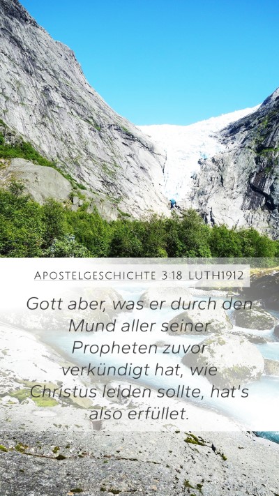 Apostelgeschichte 3:18 LUTH1912 Bible Verse Image