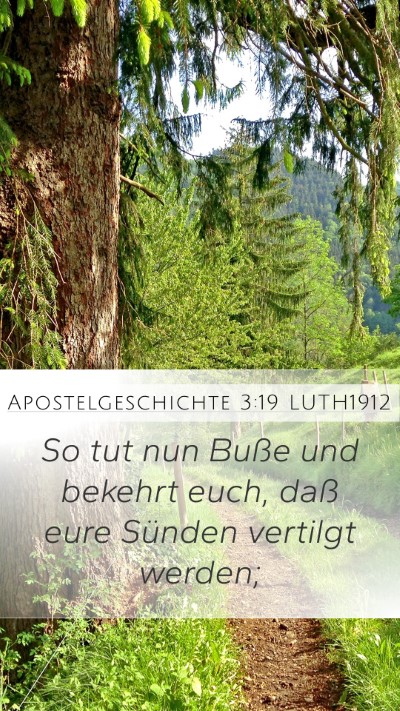 Apostelgeschichte 3:19 LUTH1912 Bible Verse Image