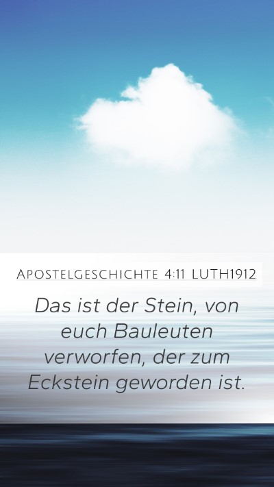 Apostelgeschichte 4:11 LUTH1912 Bible Verse Image