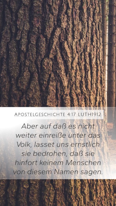 Apostelgeschichte 4:17 LUTH1912 Bible Verse Image
